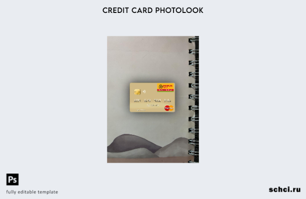 загрузка в цифровом формате, шаблон передней панели Mastercard Народного банка Ш